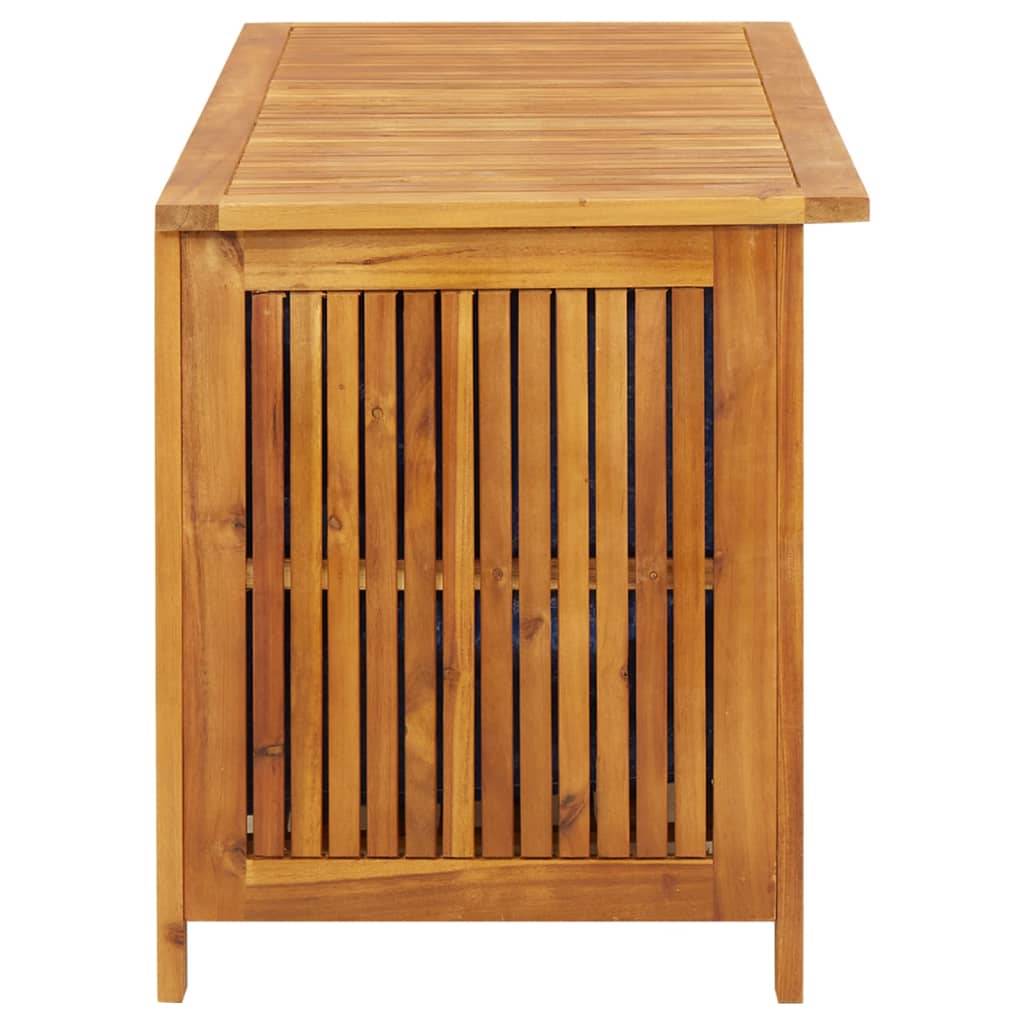 Helloshop26 - Coffre boîte meuble de jardin rangement 113 x 50 x 58 cm bois d'acacia solide - Imagen 4