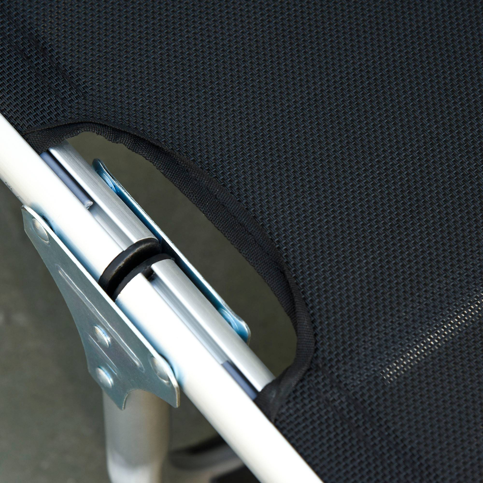Bain de soleil pliant en aluminium pour jardin et terrasse dossier inclinable noir - ComfortXL Outdoor Living - Image 10