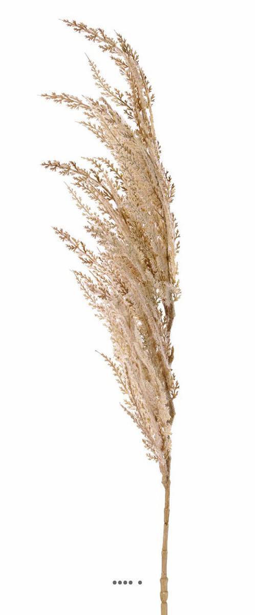 Artificielles - Magnifique fausse herbe de pampa grande tige 100 cm Crème - couleur: Crème - Imagen 1