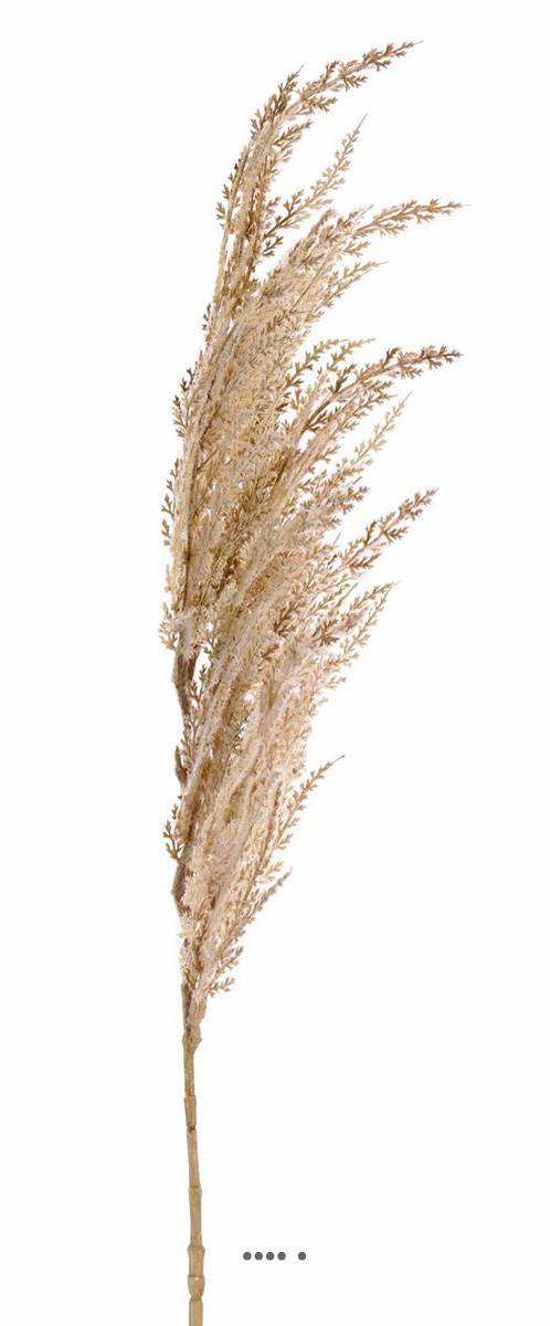 Artificielles - Magnifique fausse herbe de pampa grande tige 100 cm Crème - couleur: Crème - Imagen 2