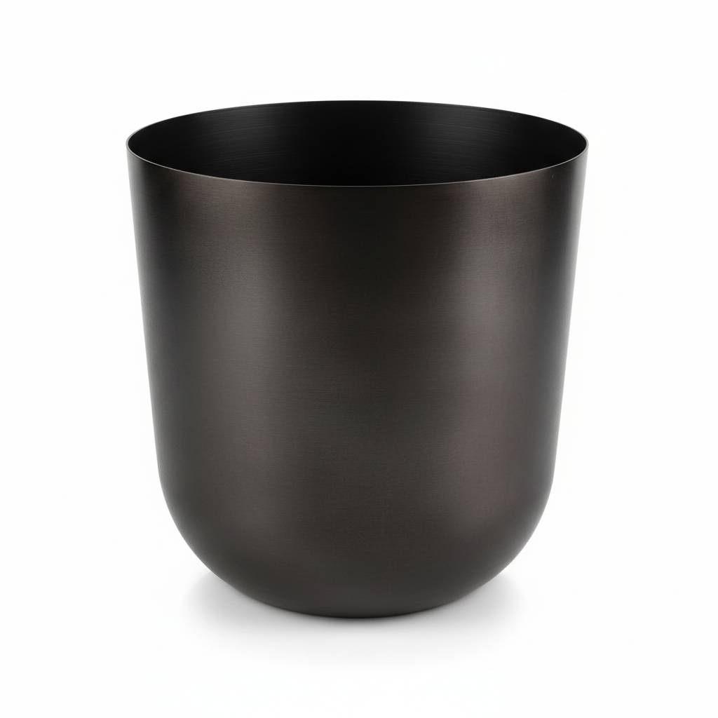 PANGIVO - Pot de fleurs métal gris 20 x 20 x 20 cm - PANGIVO