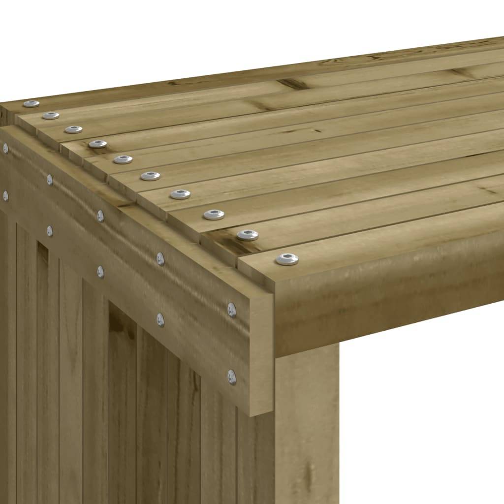 Maison Chic - Banc de jardin - Banc d'extérieur - Banquette extensible 212,5x40,5x45 cm bois de pin imprégné - Imagen 8