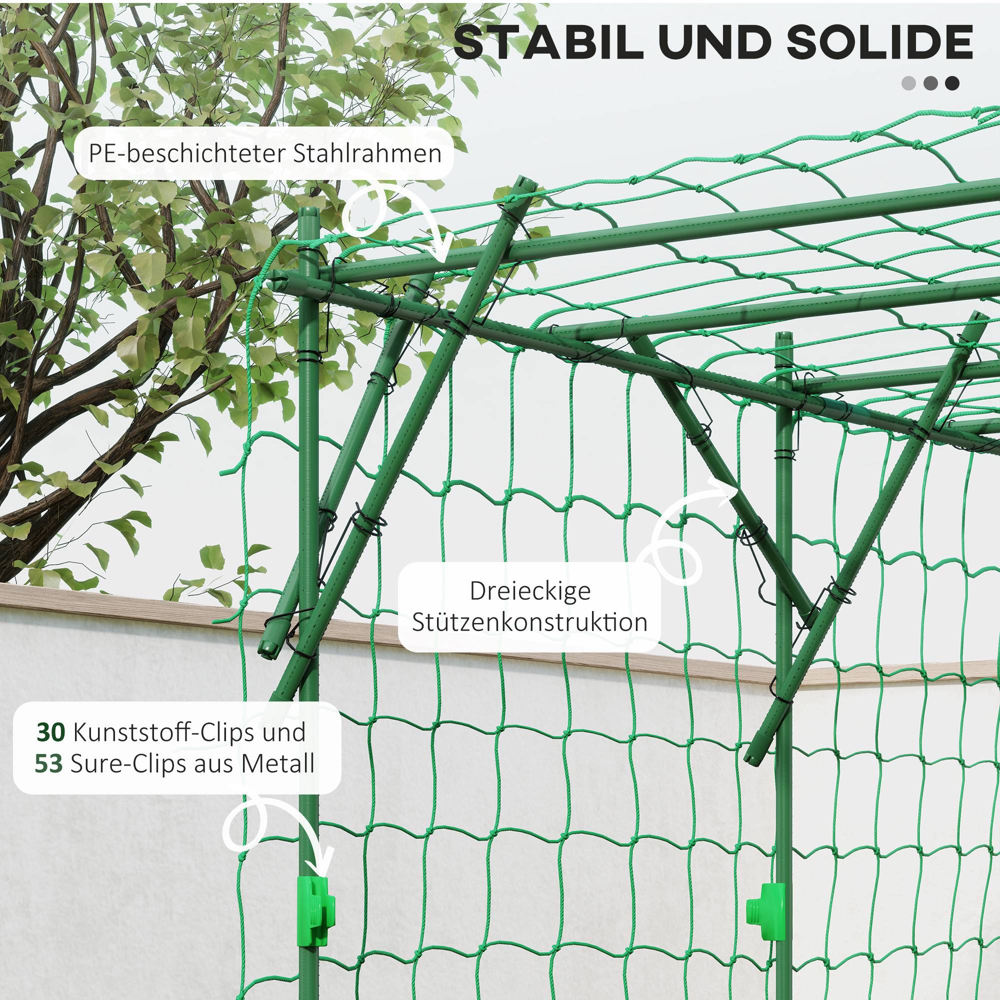 YANGWEN Fil De Jardin En Métal 200 M Vert – Attaches Réutilisables Pour Plantes Grimpantes, Tomates & Fleurs Avec Coupe-Fil Intégré