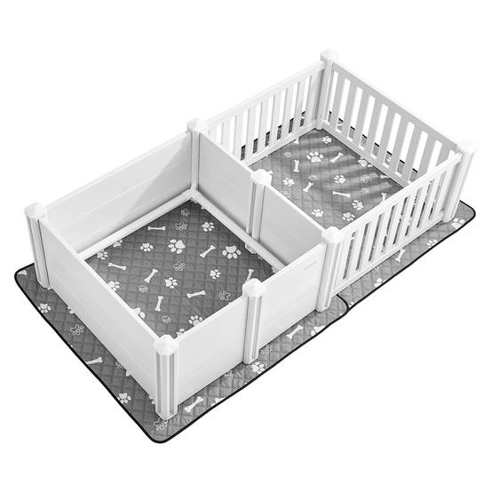 VEVOR Parc Caisse de Mise Bas pour Chien Chiot 186,5x97x50 cm avec Tapis d'Urine - Image 9