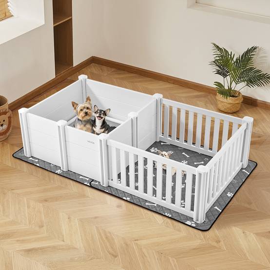 VEVOR Parc Caisse de Mise Bas pour Chien Chiot 186,5x97x50 cm avec Tapis d'Urine - Image 8