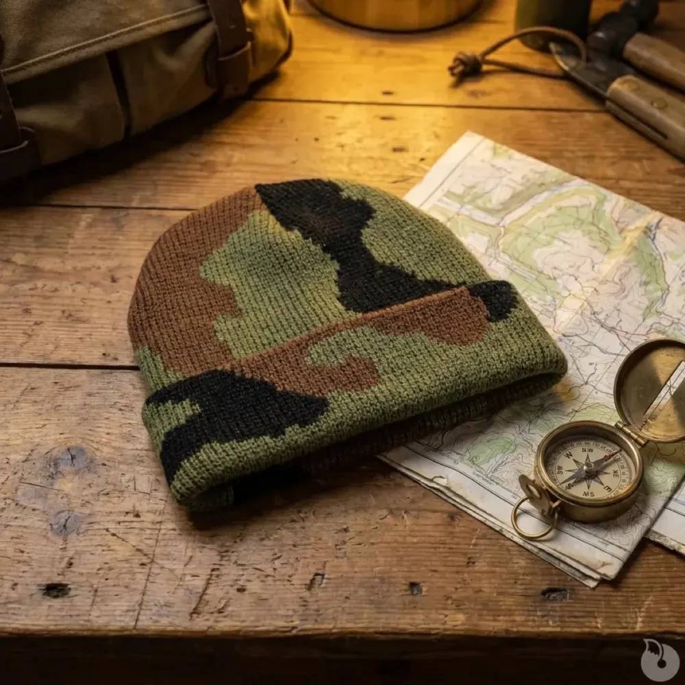 Bonnet chaud 100% acrylique camo CE taille unique Taille - Image 1