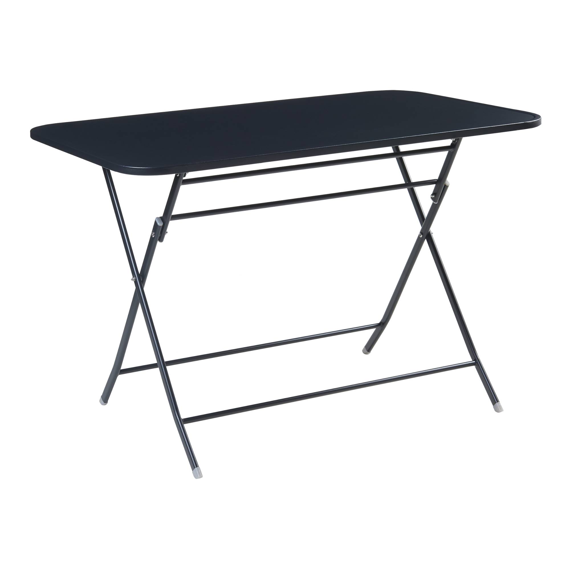 Table de jardin pliante Sande 110 x 70 x 71 cm noir [en.casa] - Image 1