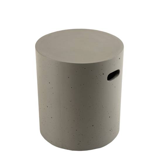 HECTOR - Table d'appoint de jardin ronde 40x40 cm béton gris - Image 3
