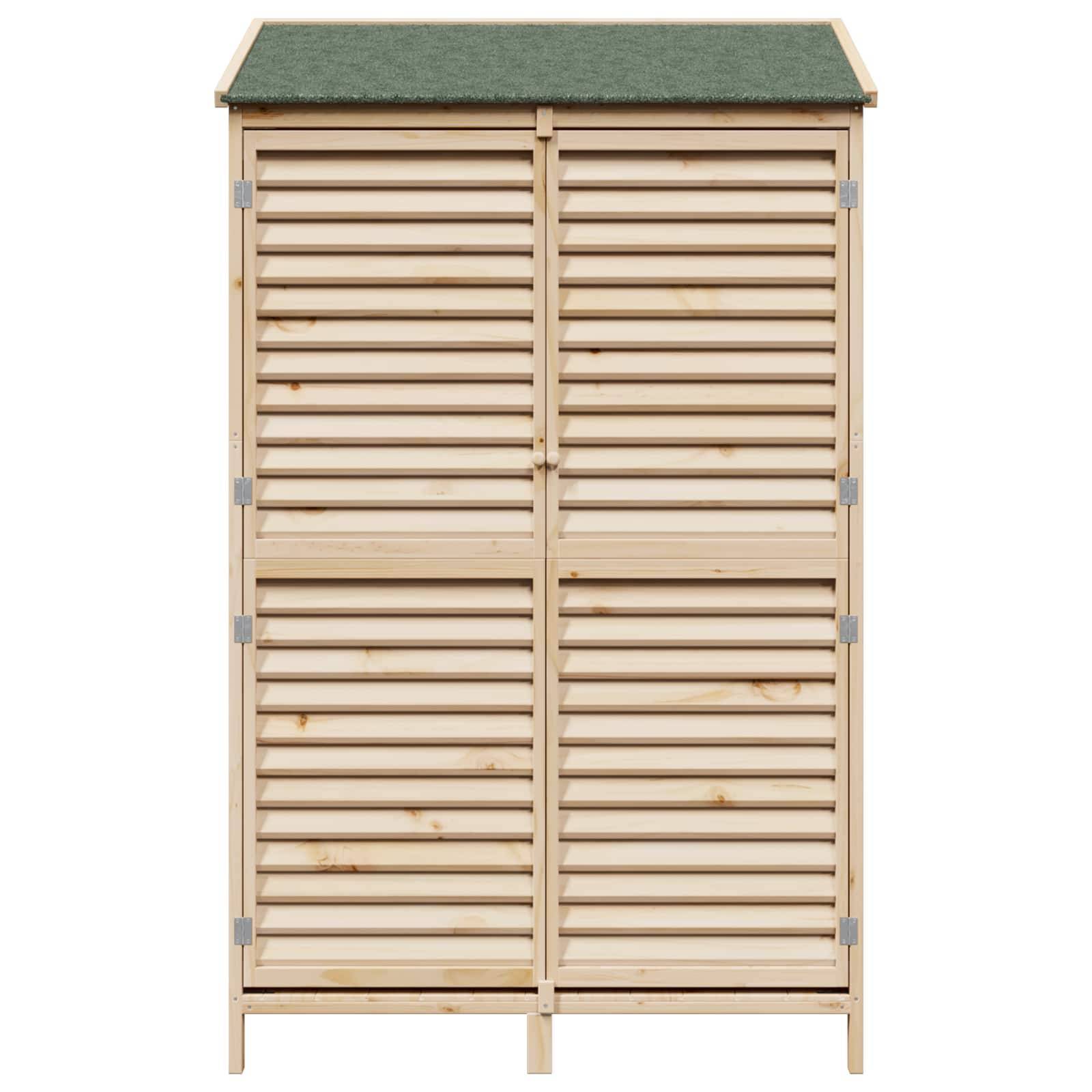 PANGIVO - Abri de jardin bois de sapin naturel 106 x 56 x 176.5 cm, poids:27.8kg - PANGIVO - Image 5