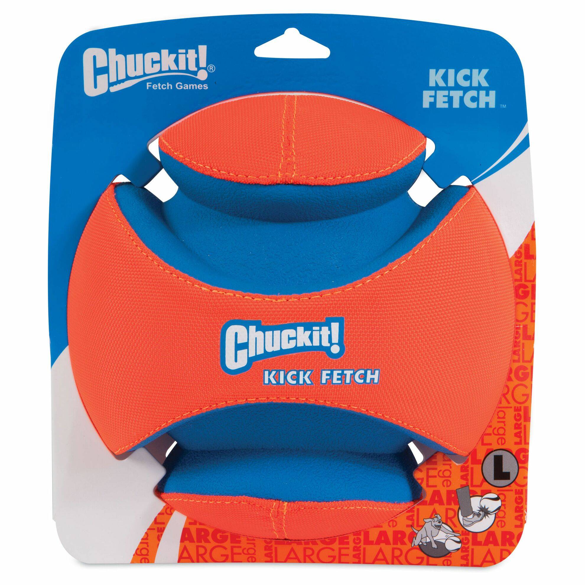Balle Kick Fetch ChuckIt : 18 cm CHUCK IT