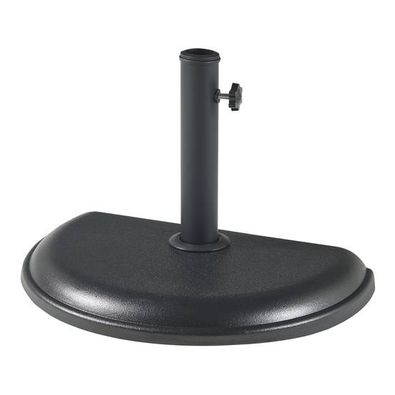 Casa.Pro - Pied de parasol Bisenti adapté aux tiges 30 34 38 45 mm noir casa.pro - Imagen 1