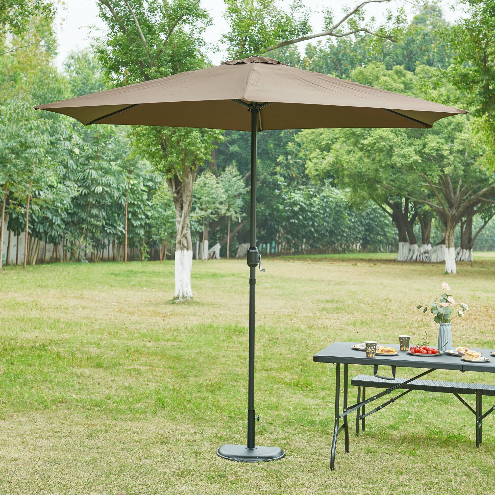 Casa.Pro - Pied de parasol Bisenti adapté aux tiges 30 34 38 45 mm noir casa.pro - Imagen 2