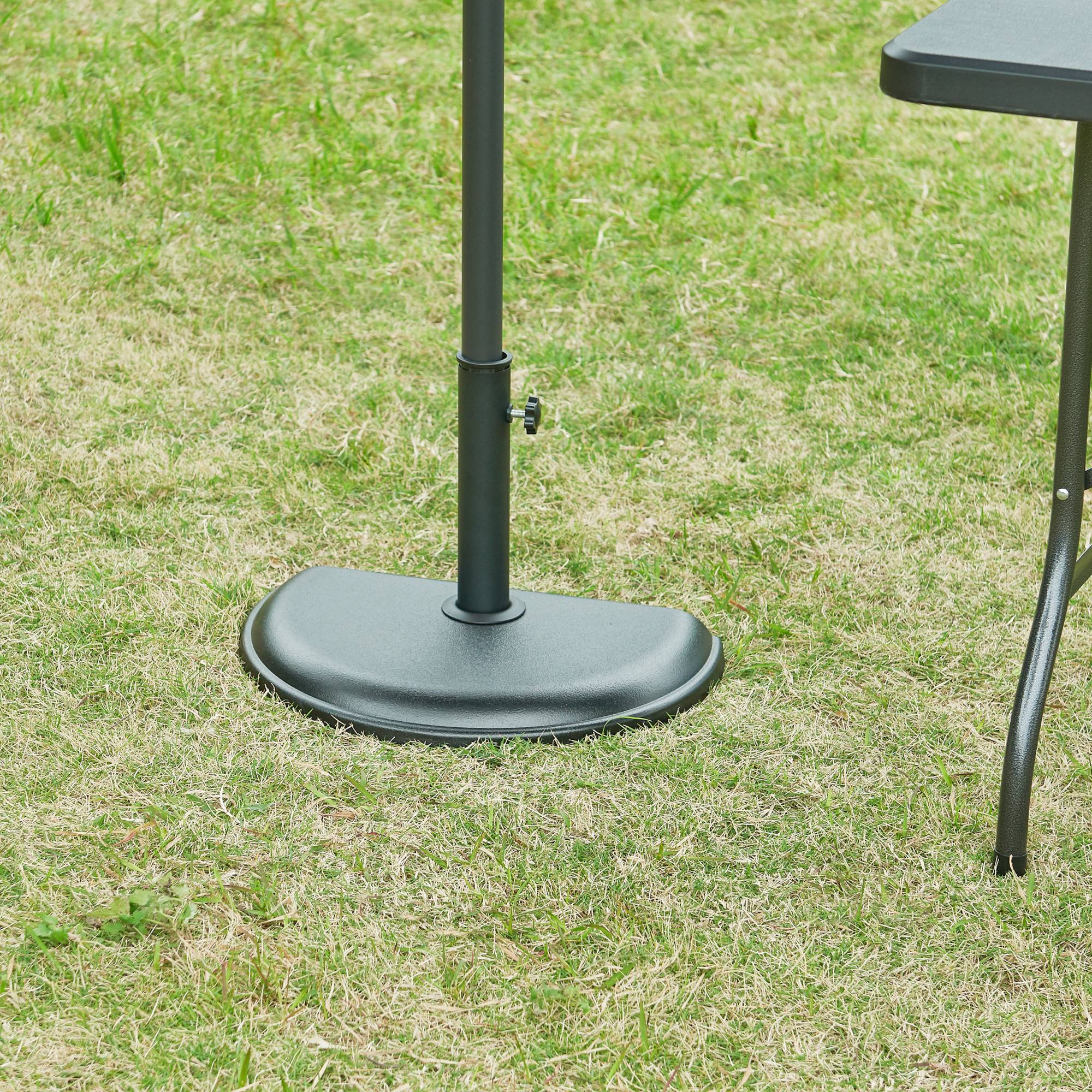Casa.Pro - Pied de parasol Bisenti adapté aux tiges 30 34 38 45 mm noir casa.pro - Imagen 3