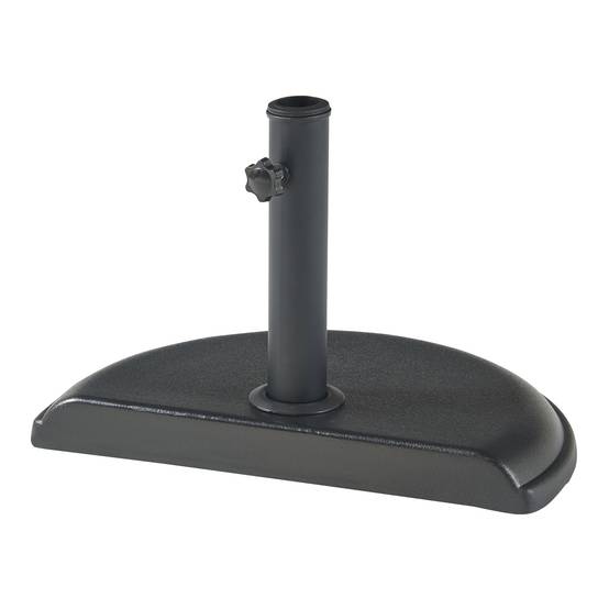 Casa.Pro - Pied de parasol Bisenti adapté aux tiges 30 34 38 45 mm noir casa.pro - Imagen 4