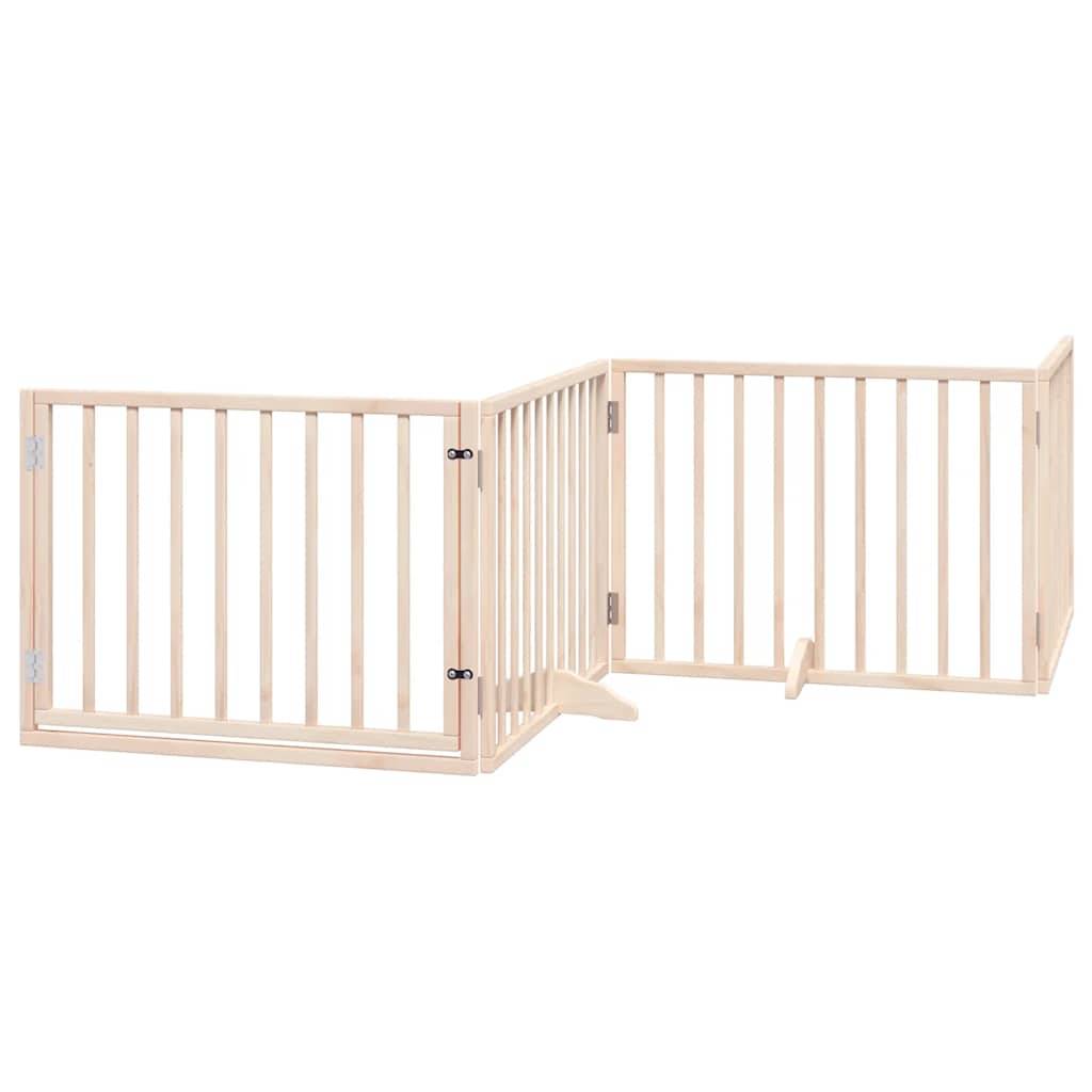 Barrière pour chien bois de peuplier naturel 960 x 30 x 60 cm, Poids:15.7kg - PANGIVO - Image 3