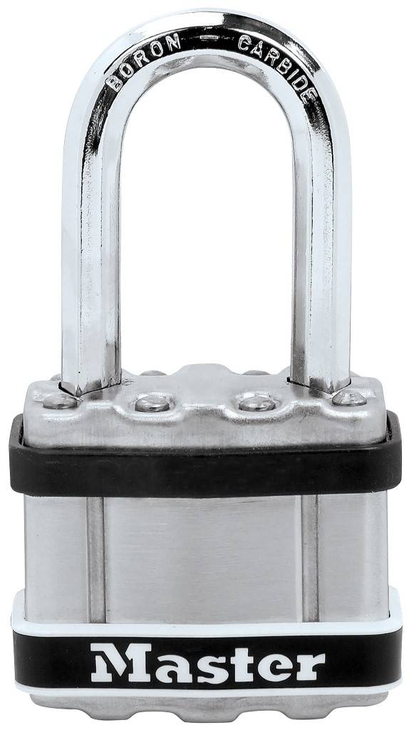 Master Lock - Cadenas à clé MASTER LOCK acier laminé, 4 clés, Excell Marine l.44 mm