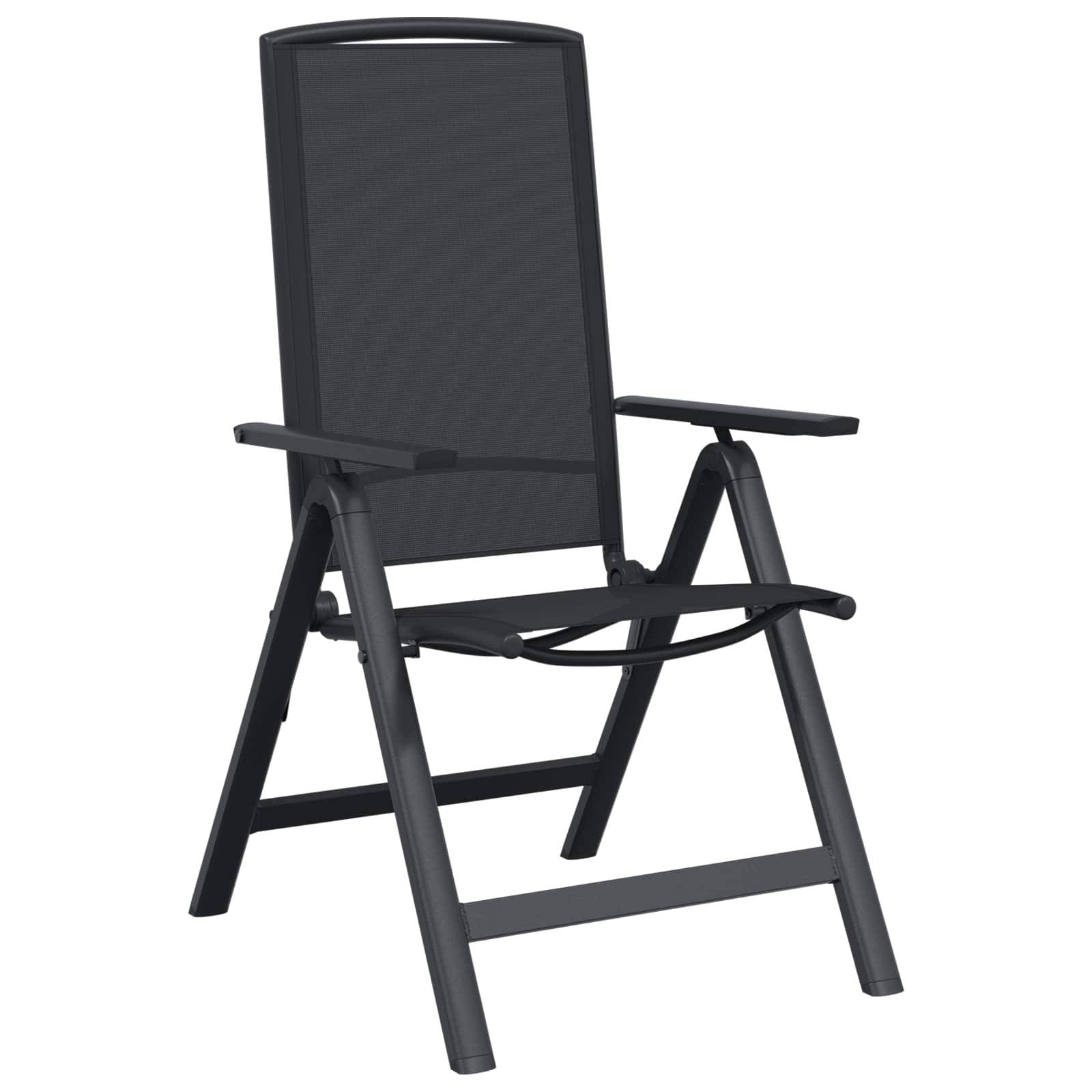 Vidaxl - Chaises de jardin inclinables 2 pc Noir Textilène vidaXL 42030042 - Image 5