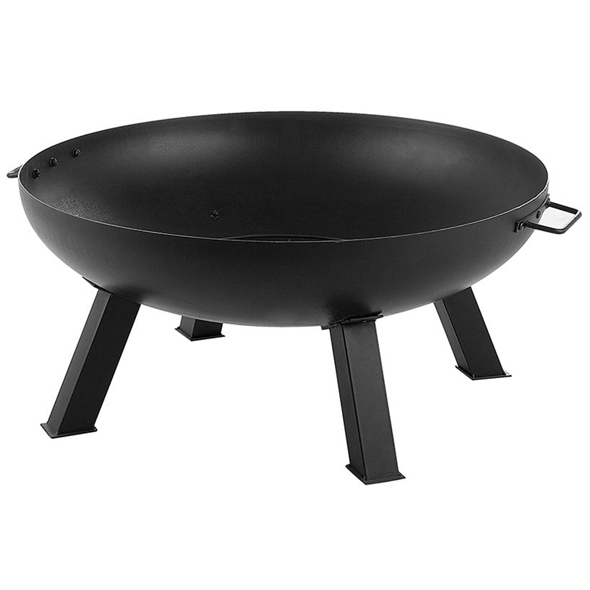 Beliani - Braséro en bois Acier Noir SEMPU Beliani - Imagen 3