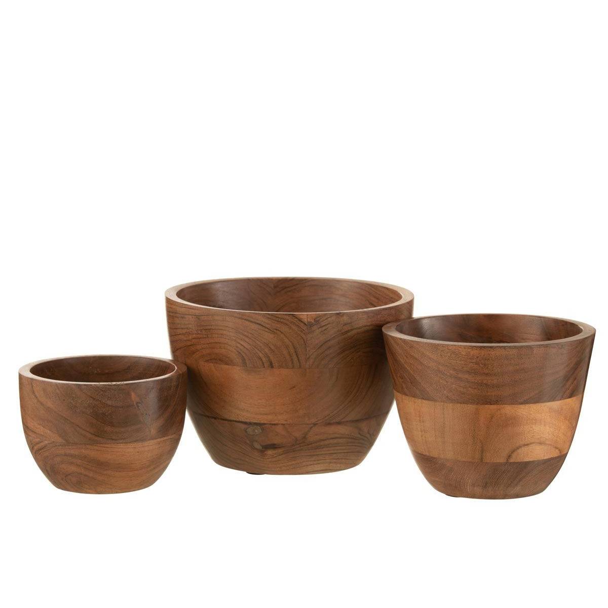 Bol décoratif en bois fait à la main 16,5 x 16,5 x 3,8 cm – Porte