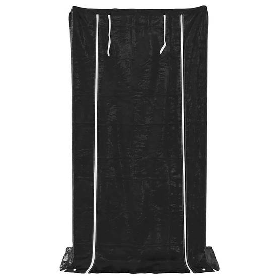 Haut range-bûches extérieur 2m en acier galvanisé avec housse zippée – ComfortXL Outdoor Living - Image 4