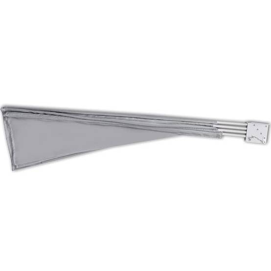 Store banne | Auvent latéral pliable de balcon Gris 210 x 210 cm Maison Chic - Image 4