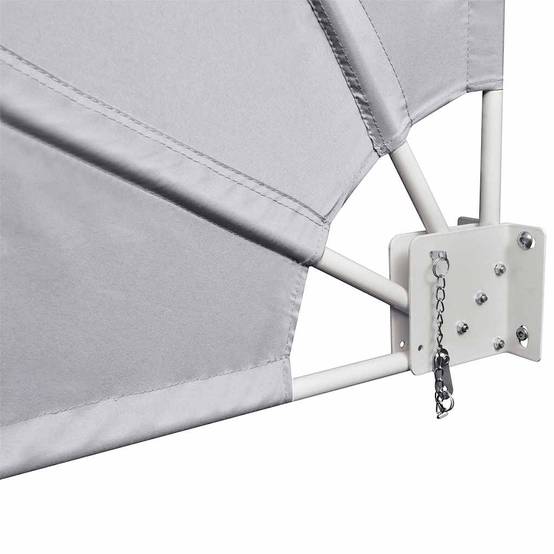 Store banne | Auvent latéral pliable de balcon Gris 210 x 210 cm Maison Chic - Image 5