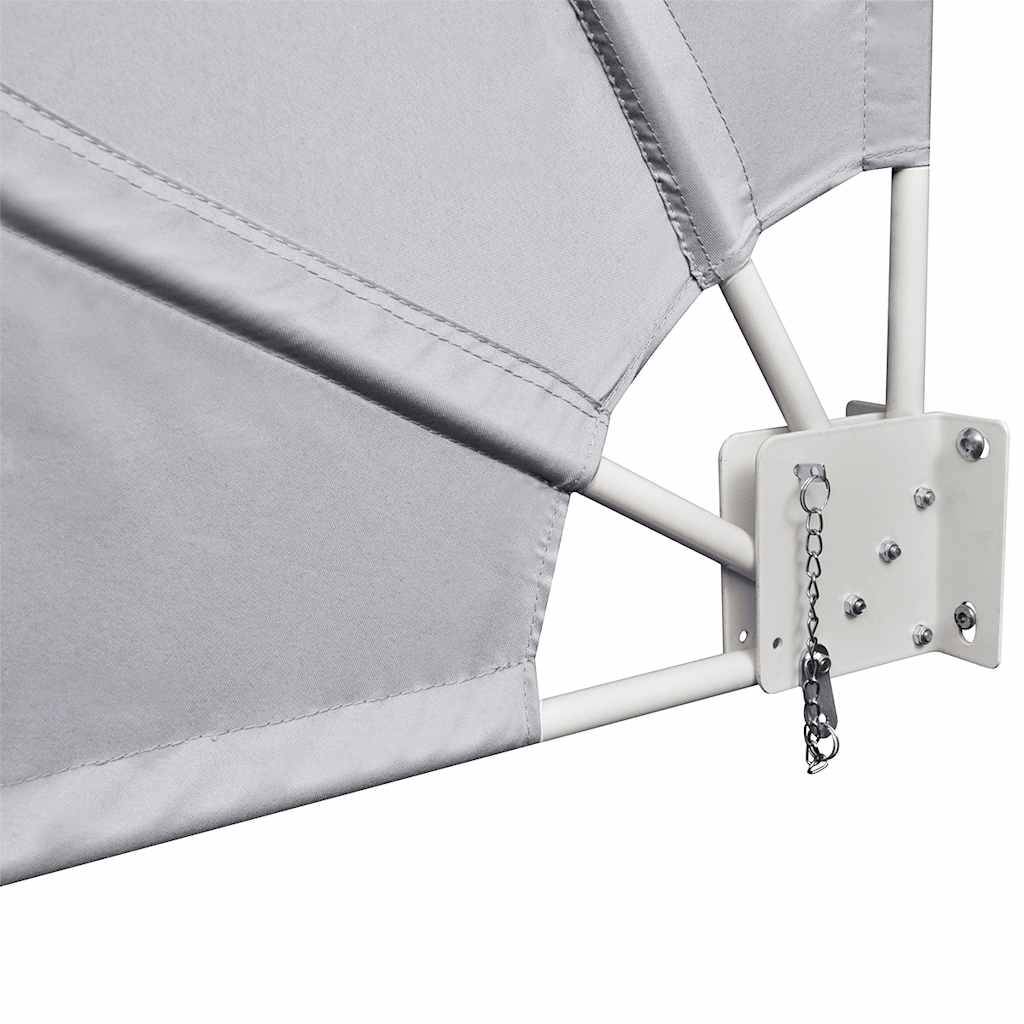 Store banne | Auvent latéral pliable de balcon Gris 210 x 210 cm Maison Chic - Image 5