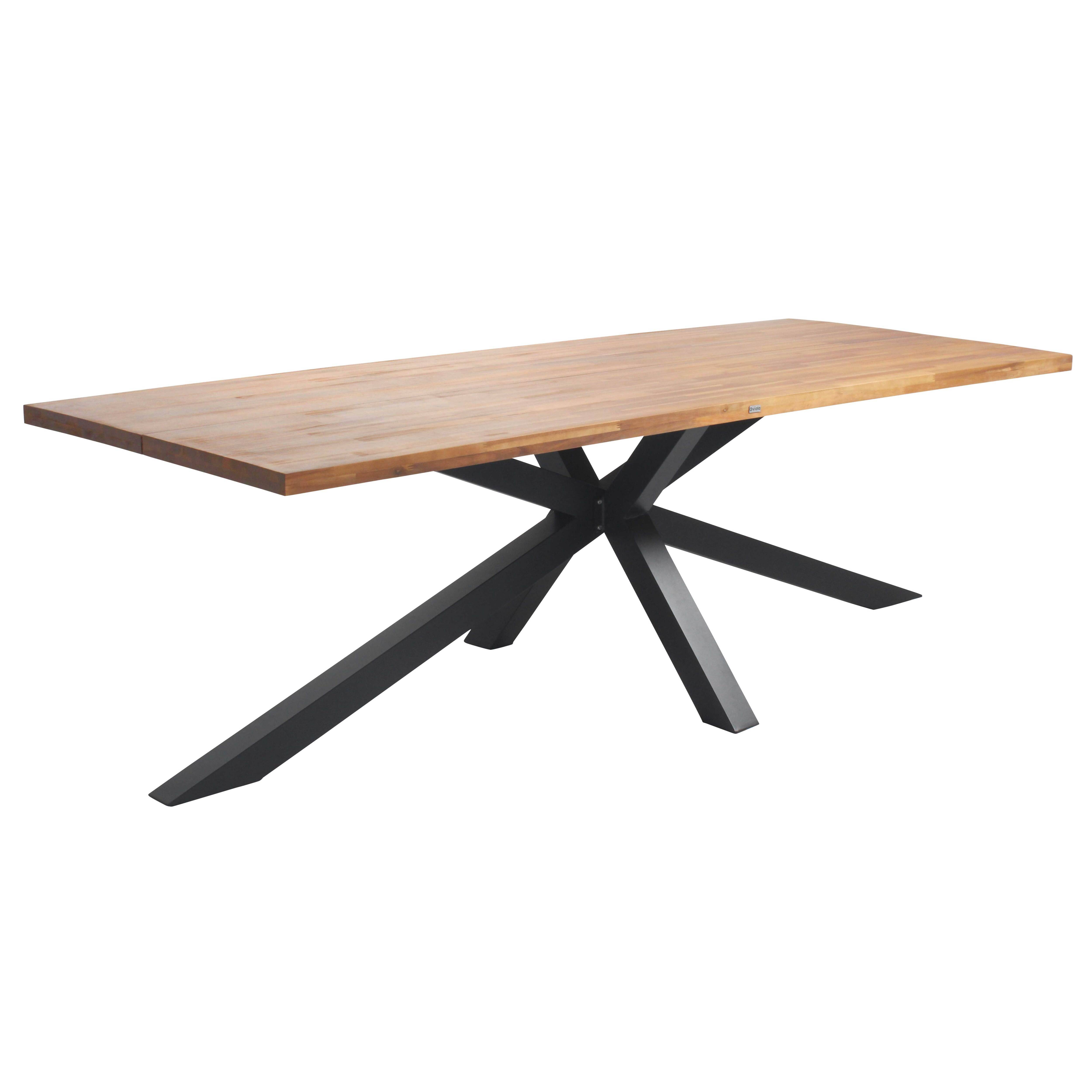 Oviala - Table de jardin en aluminium et bois d'acacia 8 places 240x95 cm Stella - Oviala - Imagen 1