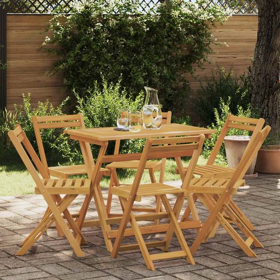 Vidaxl - Chaises de jardin pliantes 6 pcs Naturel 40 x 53 x 80 cm vidaXL 3416285 - Image 1