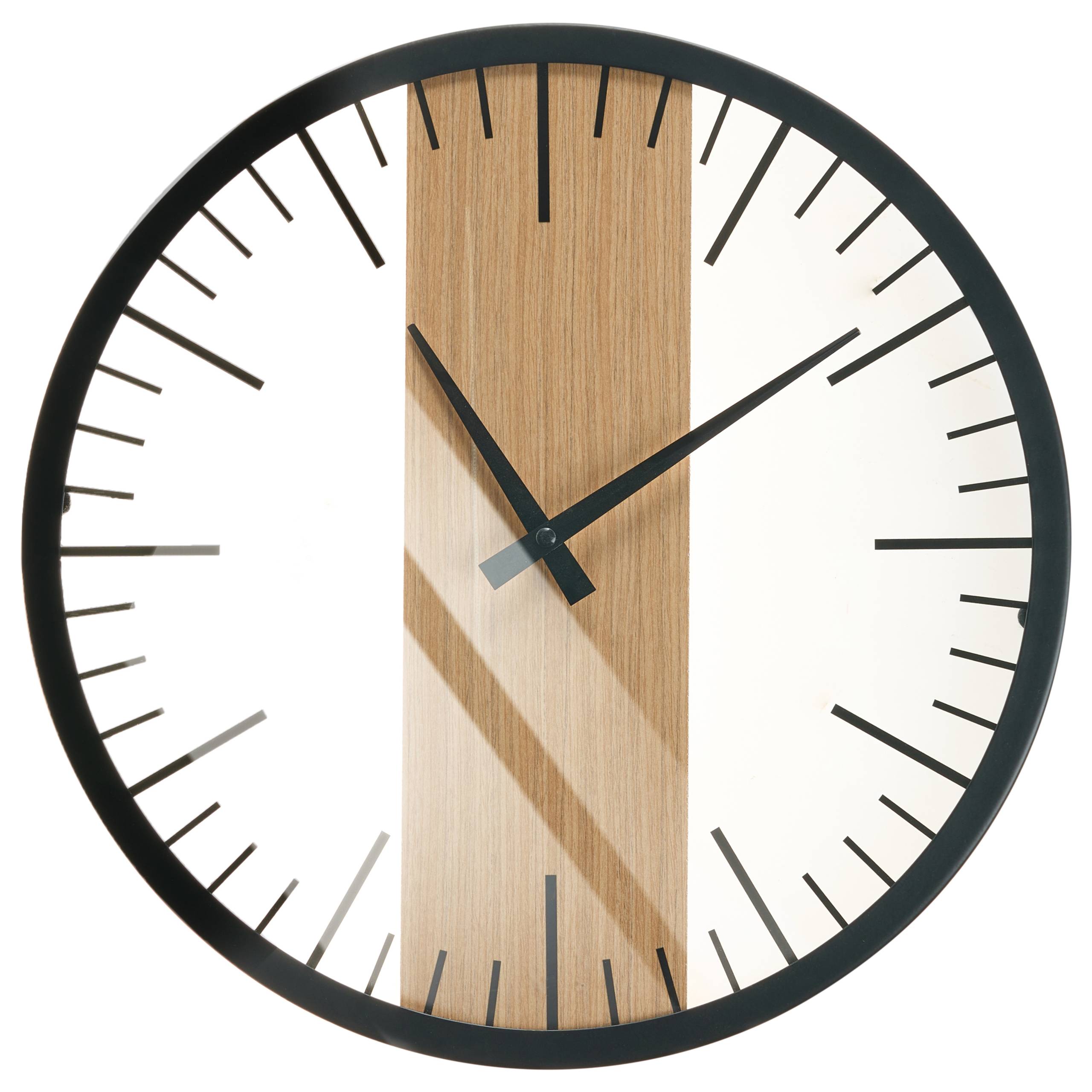 Beliani - Horloge murale Matière synthétique Marron/noir VILLORA - 38x3x38- Beliani - Image 2