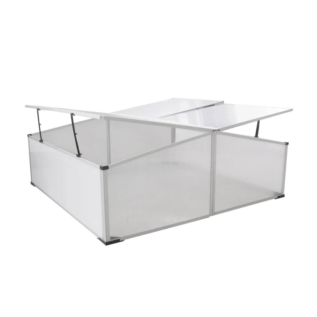 ComfortXL - Serre Froide Jardin Polycarbonate Aluminium pour Semis Potager 108x110x41 cm Transparent - ComfortXL Outdoor Living - Image 2