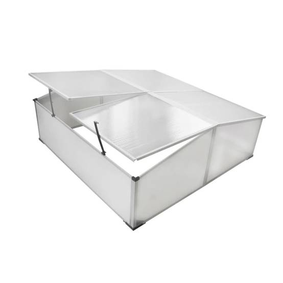 ComfortXL - Serre Froide Jardin Polycarbonate Aluminium pour Semis Potager 108x110x41 cm Transparent - ComfortXL Outdoor Living - Image 1