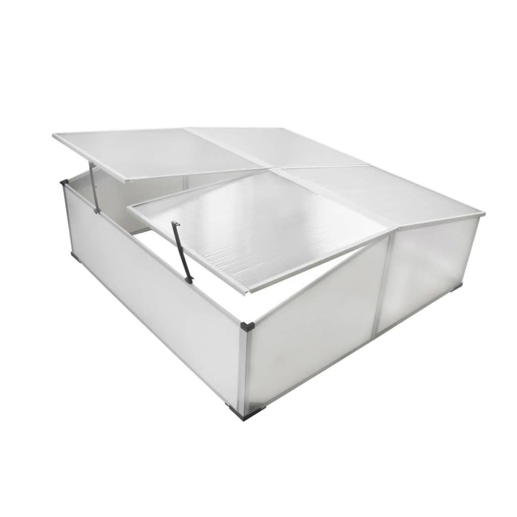 ComfortXL - Serre Froide Jardin Polycarbonate Aluminium pour Semis Potager 108x110x41 cm Transparent - ComfortXL Outdoor Living - Image 1