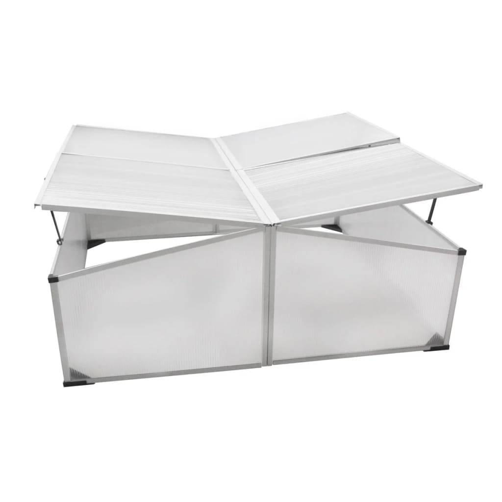 ComfortXL - Serre Froide Jardin Polycarbonate Aluminium pour Semis Potager 108x110x41 cm Transparent - ComfortXL Outdoor Living - Image 3