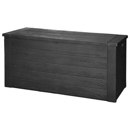 Helloshop26 - Coffre boîte de rangement de jardin 300 litres gris foncé - Imagen 1