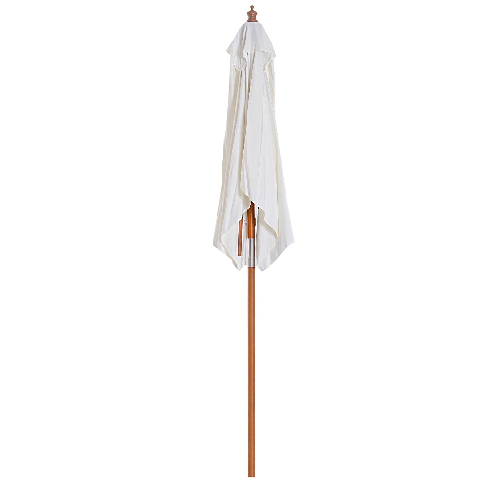 PANGIVO - Parasol rectangulaire inclinable en bois de bambou et polyester crème 200 x 150 x 235 cm - PANGIVO - Image 9