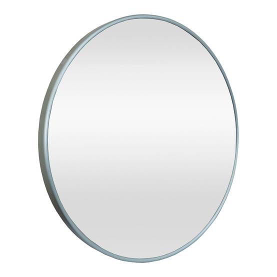 Helloshop26 - Miroir mural rond 40 cm gris graphite - Imagen 1