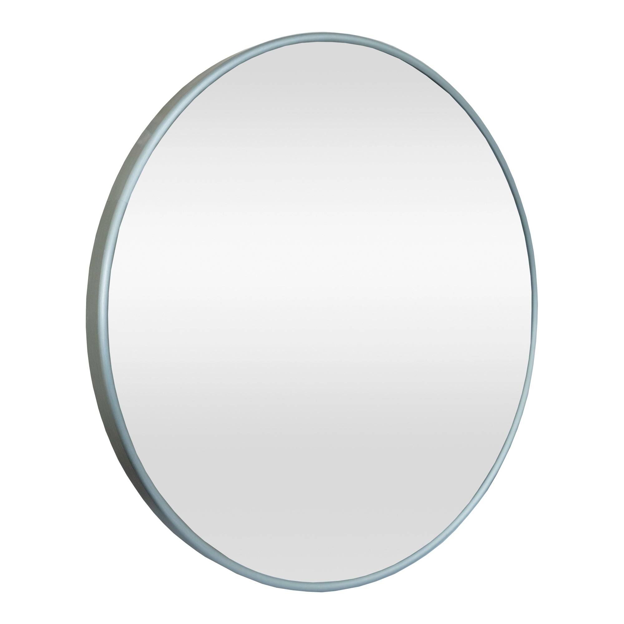 Helloshop26 - Miroir mural rond 40 cm gris graphite - Imagen 1