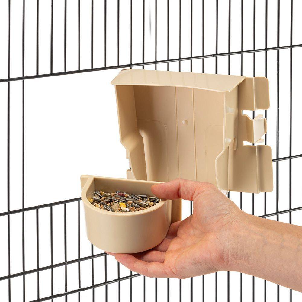 Ferplast - Cage à Oiseaux Perruches et Calopsites GRETA avec dessus qui s'ouvre, Accessoires inclus - Imagen 4