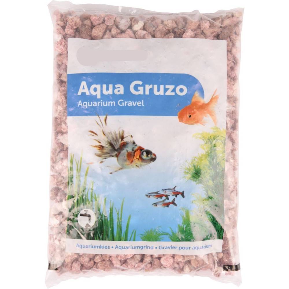 Gravier Gruzo rose 900 gr pour aquarium. - Image 1