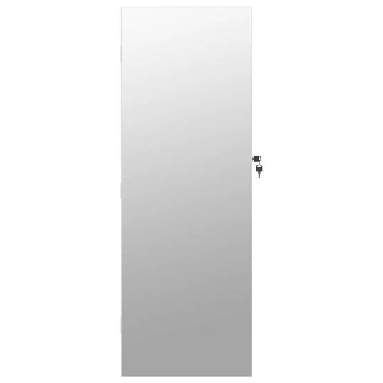 Miroir sur pied avec rangement - Armoire à bijoux avec miroir et éclairage LED mural blanc PC134 - Image 4