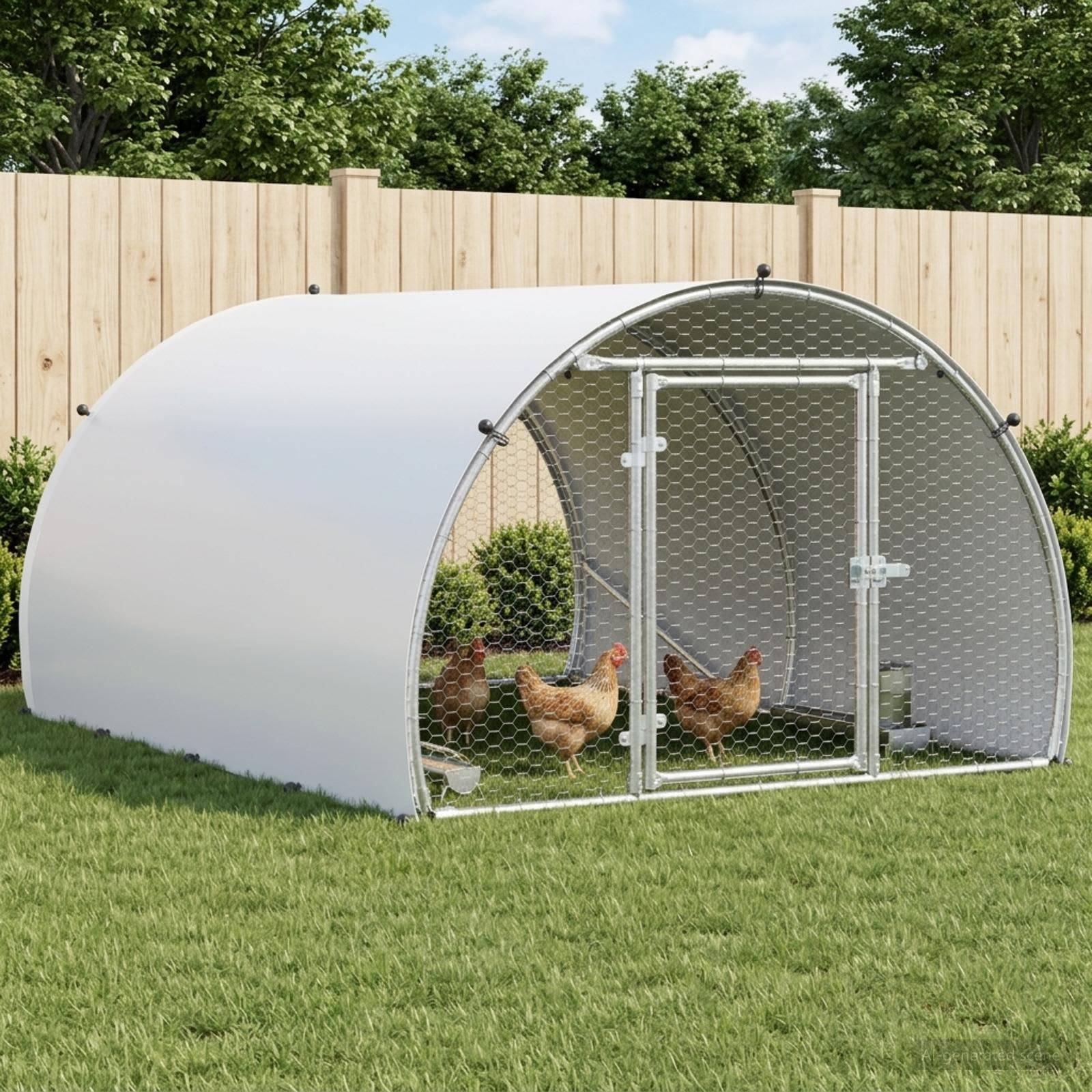Vidaxl - Poulailler Argenté 200 x 150 x 100 cm Acier galvanisé vidaXL 42042524 - Image 1