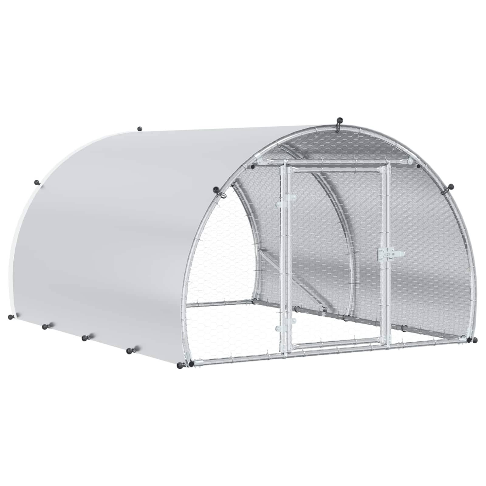 Vidaxl - Poulailler Argenté 200 x 150 x 100 cm Acier galvanisé vidaXL 42042524 - Image 2