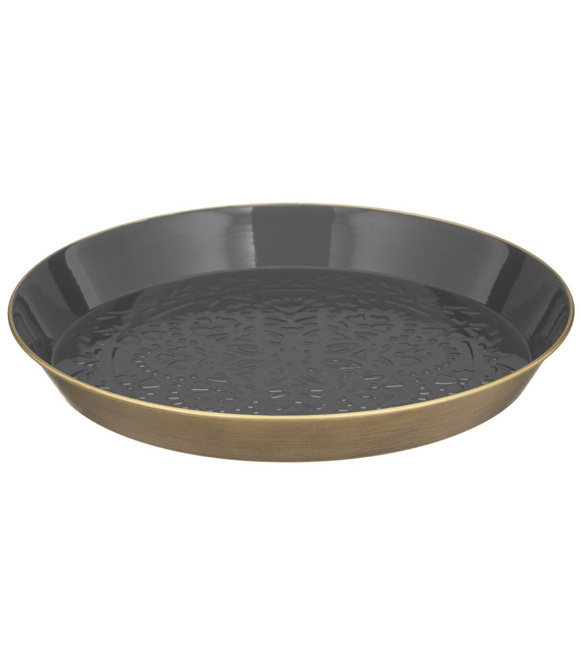 Set de 2 Plateaux ronds de diamètres différents en Métal déco - Imagen 1