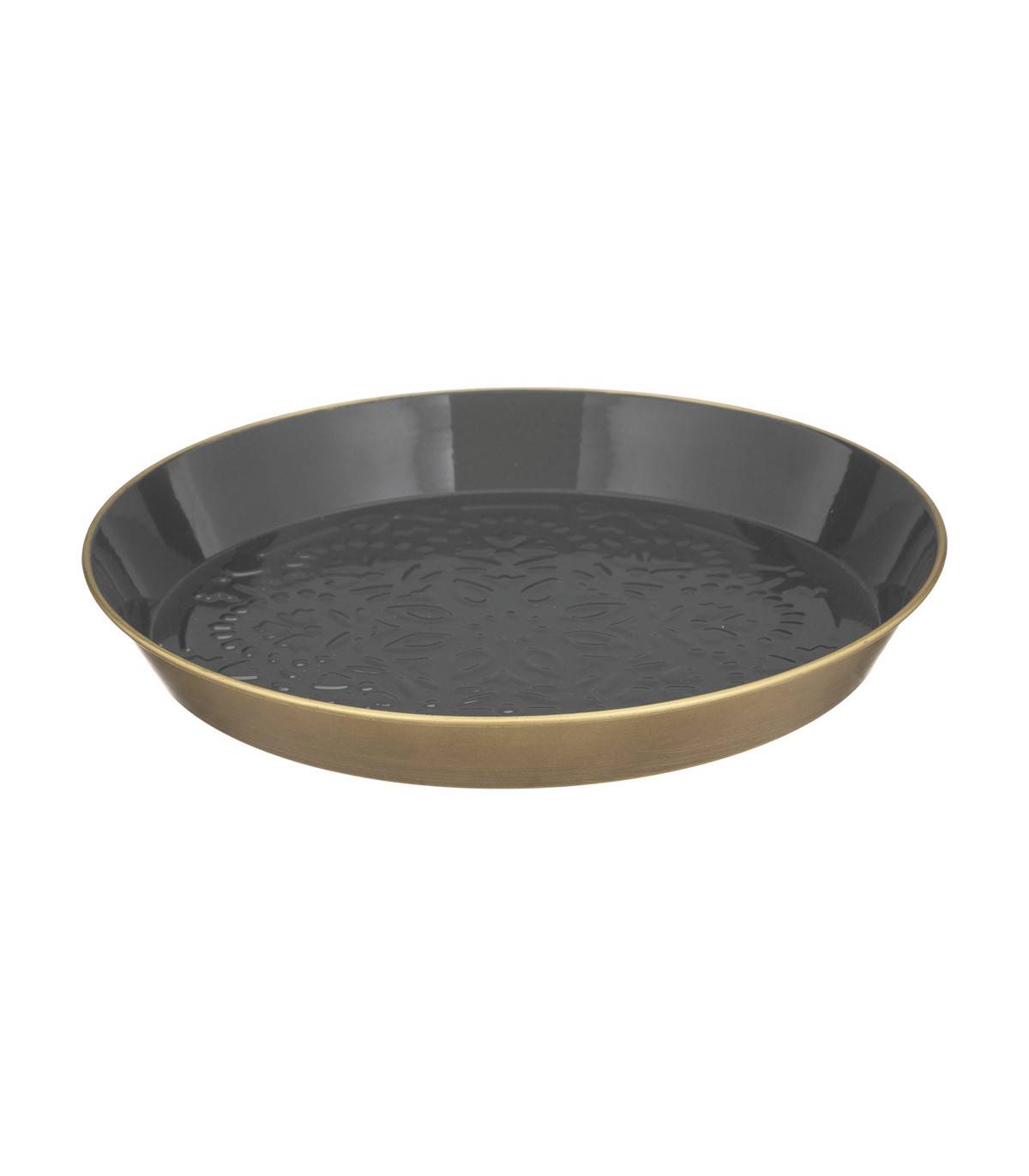 Set de 2 Plateaux ronds de diamètres différents en Métal déco - Imagen 2