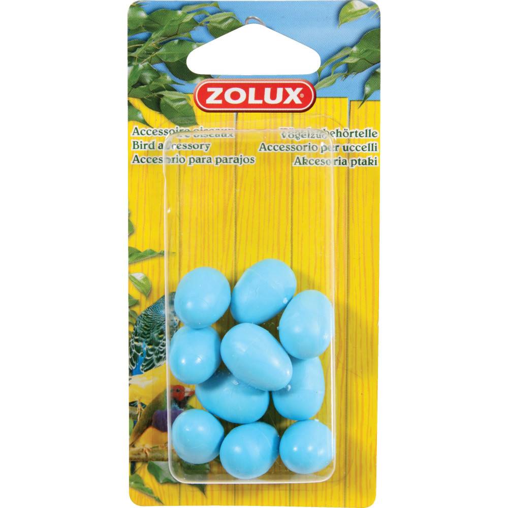 Zolux - zolux - 10 œufs de Canaris factices ø 1.6 cm pour oiseaux - Image 2