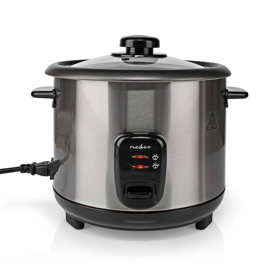 Cuiseur à Riz 1.5 Litres 500W Bol amovible Acier inoxydable anti-adhésif NEDIS - Imagen 1