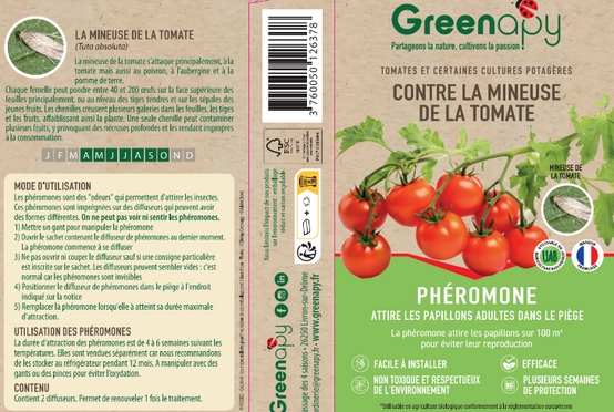 Biotop - Biotop - Phéromone mineuse de la tomate pour piégeage adultes x2 - Image 1