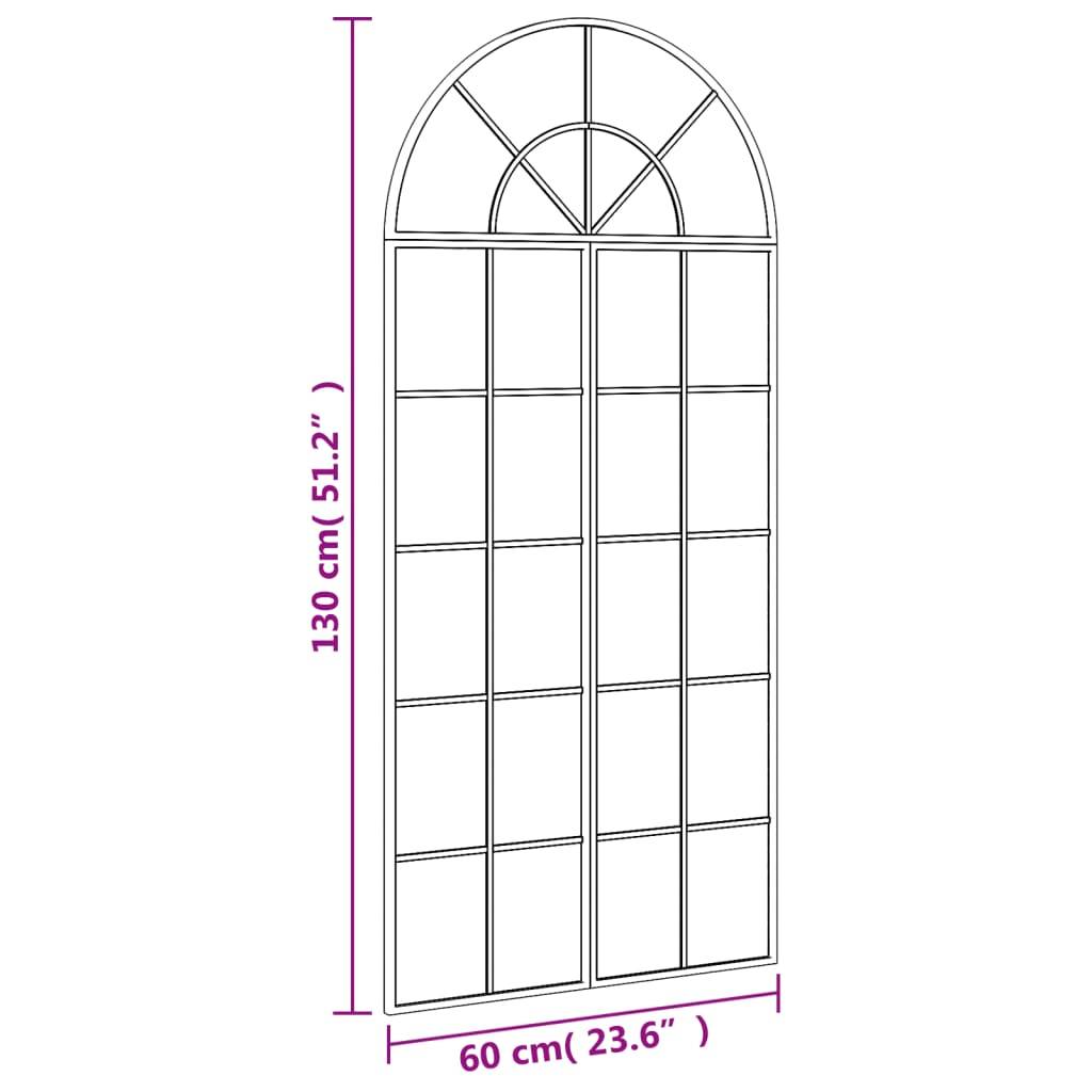 Maison Chic - Miroir mural noir 60x130 cm arche fer Maison Chic - Image 7
