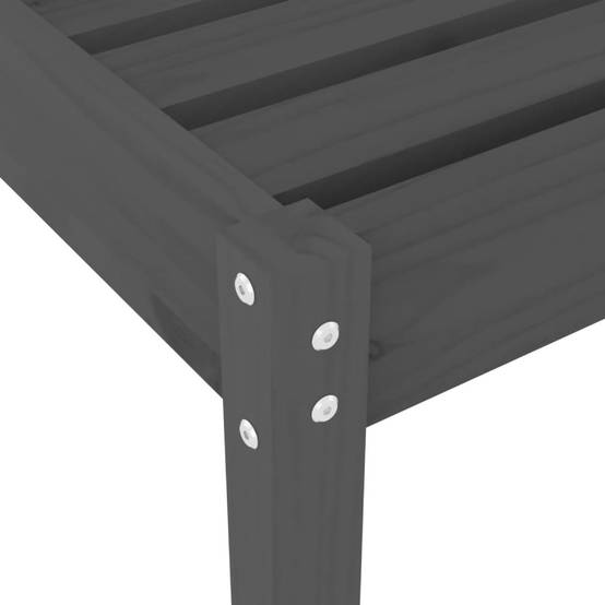 Chaise Longue Extérieure Bois Massif Pin Traité Terrasse Gris – ComfortXL Outdoor Living - Image 8